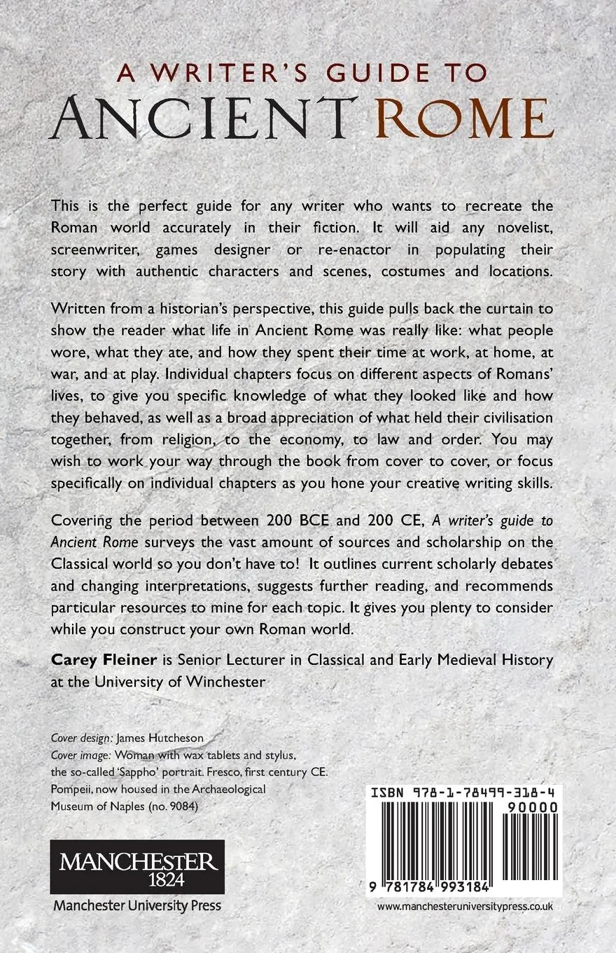 Rückseite: 9781784993184 | A writer's guide to Ancient Rome | Carey Fleiner | Taschenbuch | 2020