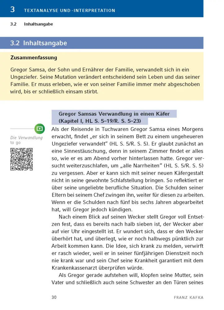 Bild: 9783129303184 | Die Verwandlung von Franz Kafka | Textanalyse und Interpretation
