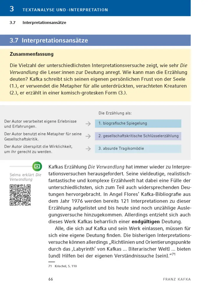 Bild: 9783129303184 | Die Verwandlung von Franz Kafka | Textanalyse und Interpretation