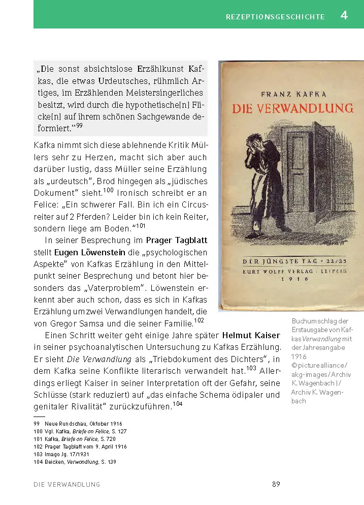 Bild: 9783129303184 | Die Verwandlung von Franz Kafka | Textanalyse und Interpretation