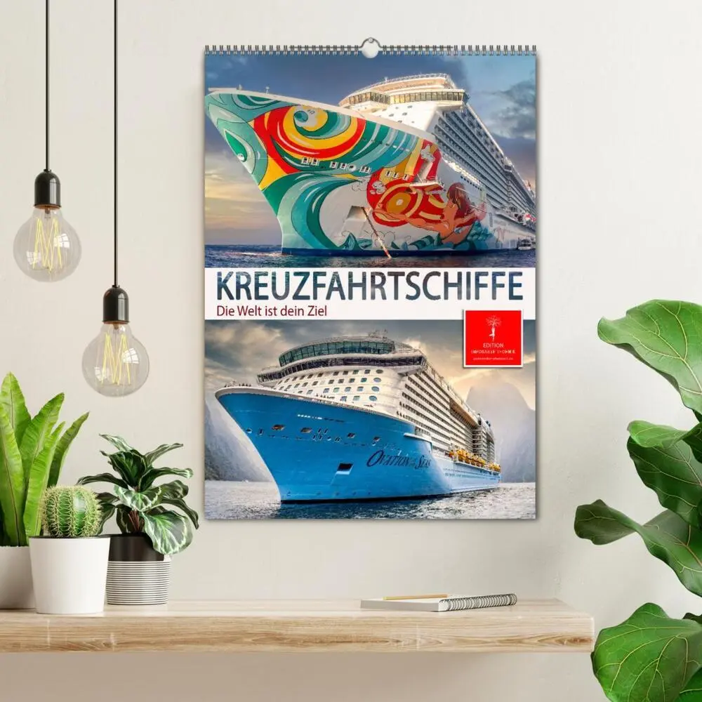 Bild: 9783435903184 | Kreuzfahrtschiffe - die Welt ist dein Ziel (Wandkalender 2025 DIN...