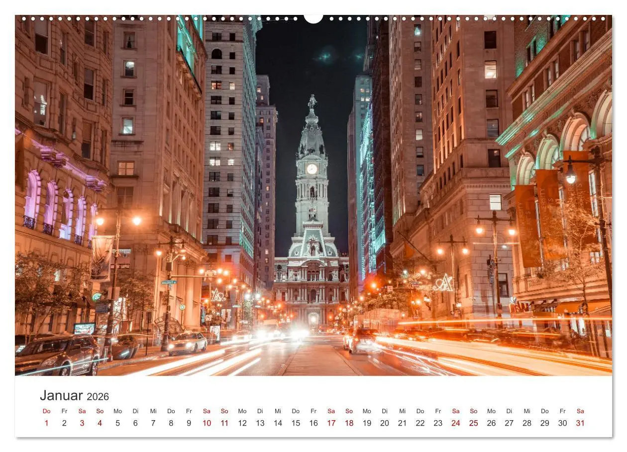 Bild: 9783457613184 | Philadelphia - The Birthplace of America (Wandkalender 2026 DIN A2...