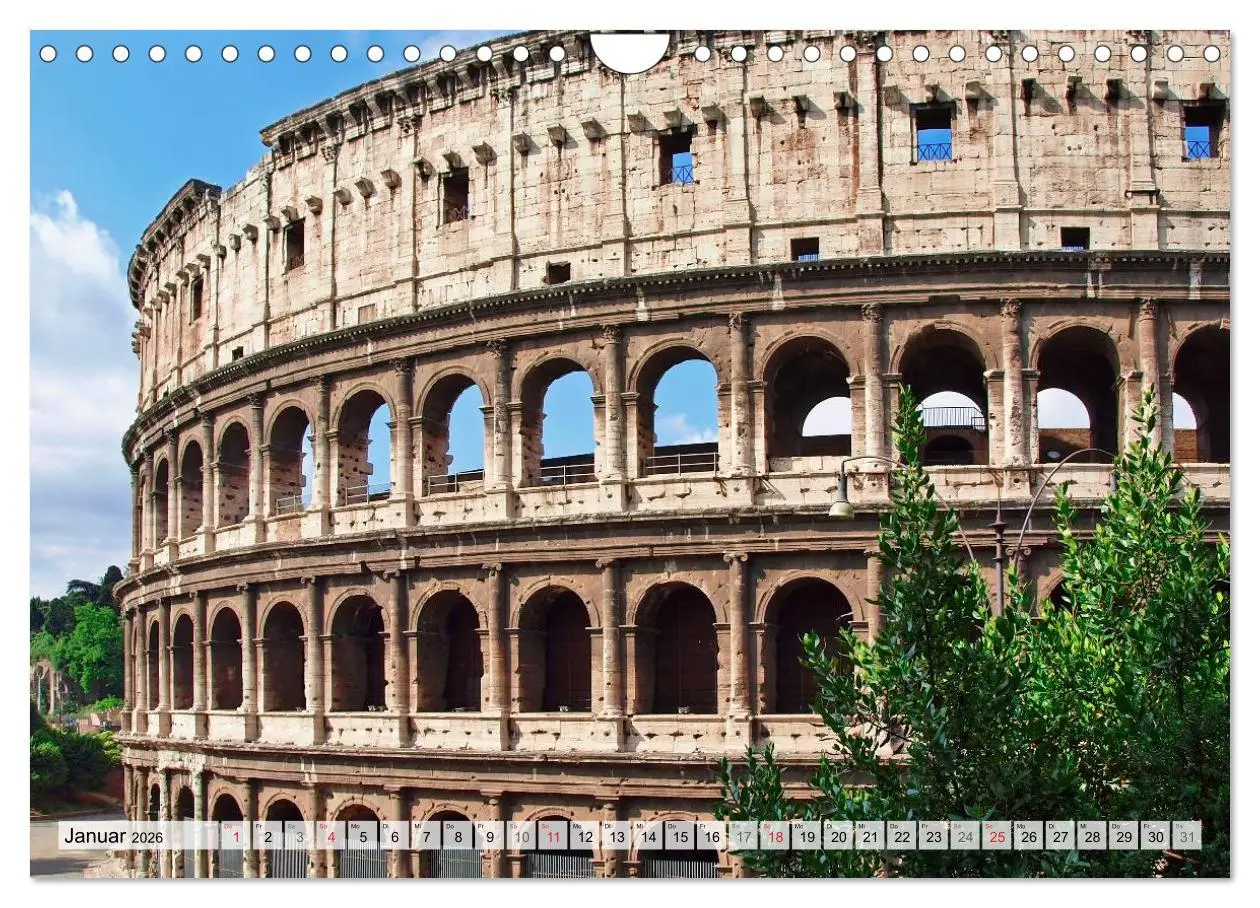 Bild: 9783516183184 | Historische Stadt am Tiber ROM (Wandkalender 2026 DIN A4 quer),...