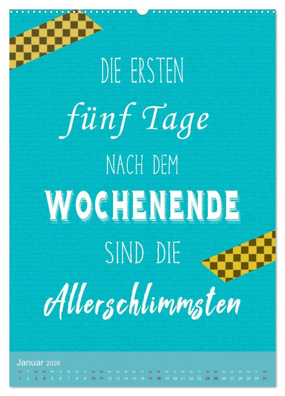 Bild: 9783516253184 | Arbeit macht Spaß (Wandkalender 2026 DIN A2 hoch), CALVENDO...