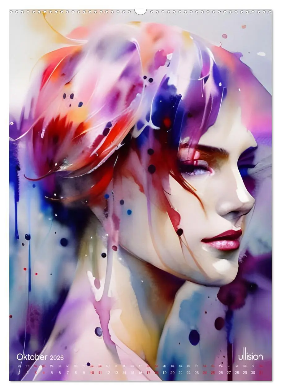 Bild: 9783516323184 | WILD FREI SCHÖN Aquarell-Portraits (hochwertiger Premium...