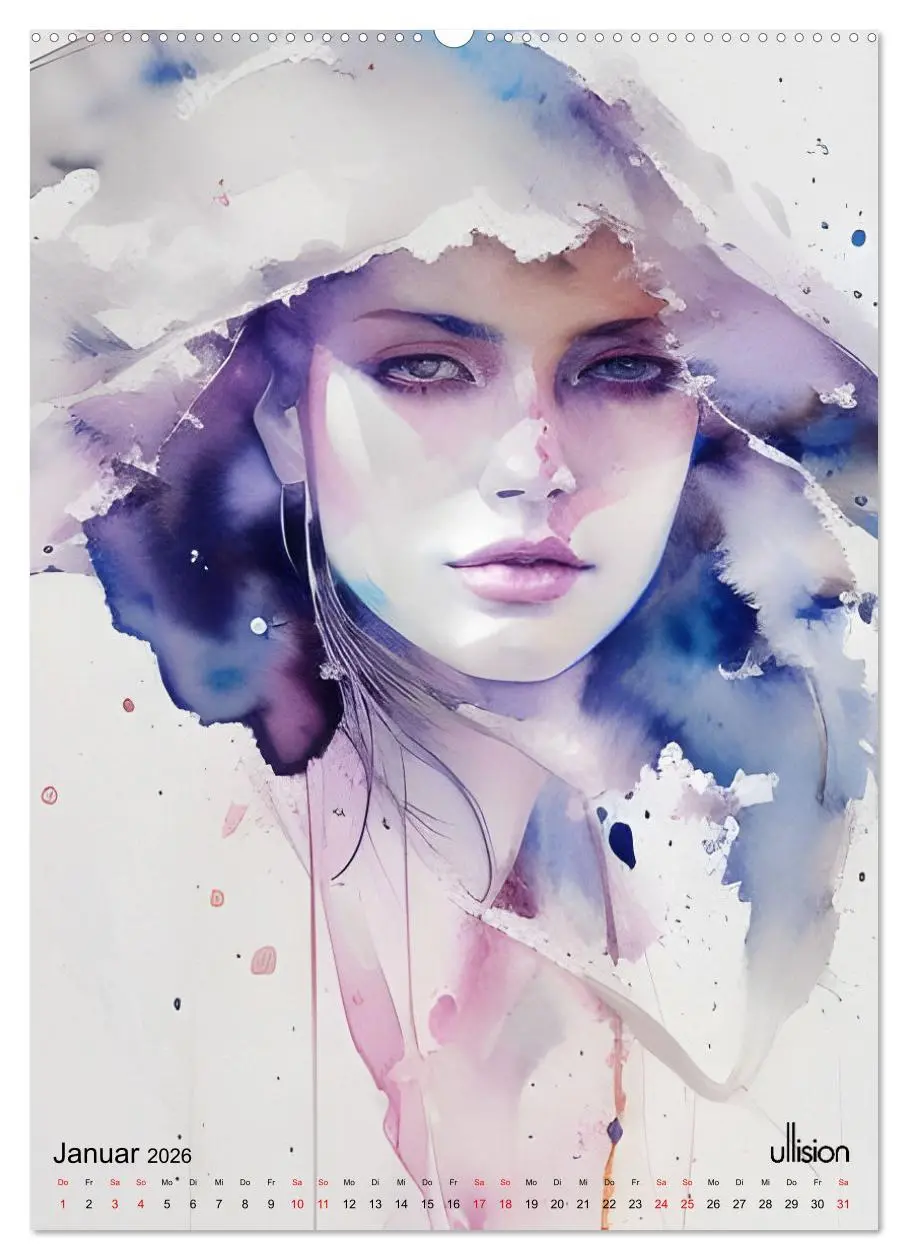 Bild: 9783516323184 | WILD FREI SCHÖN Aquarell-Portraits (hochwertiger Premium...