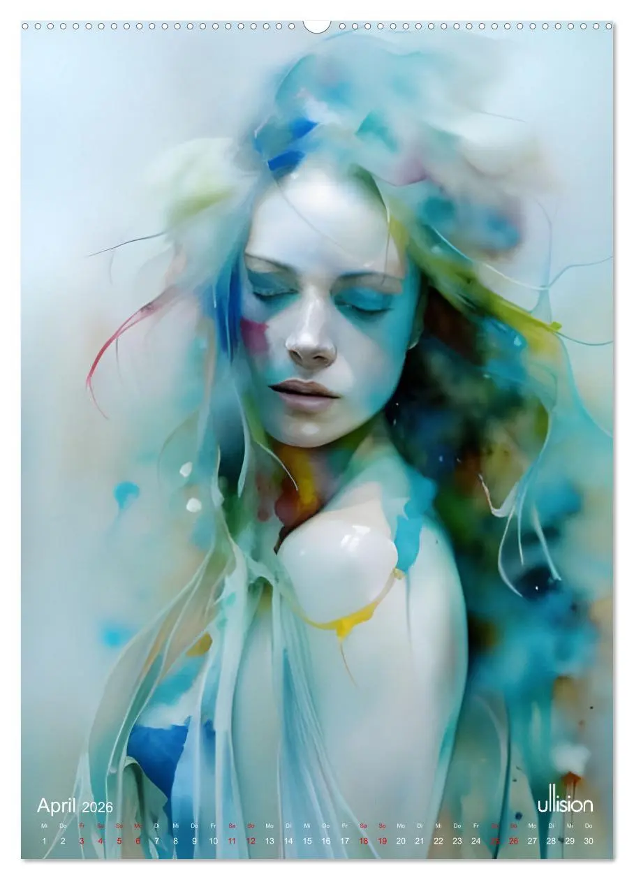 Bild: 9783516323184 | WILD FREI SCHÖN Aquarell-Portraits (hochwertiger Premium...