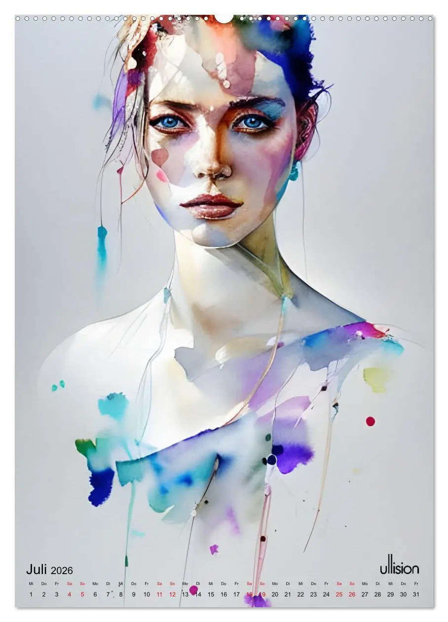 Bild: 9783516323184 | WILD FREI SCHÖN Aquarell-Portraits (hochwertiger Premium...