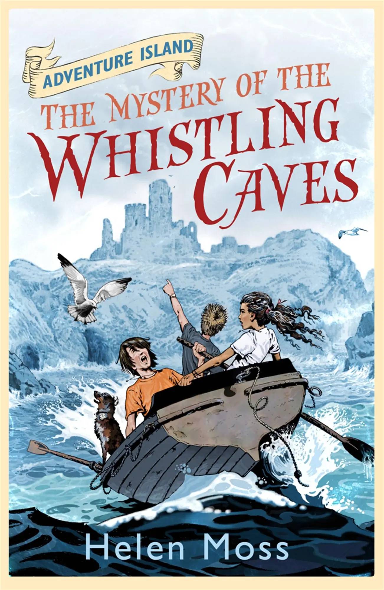 Cover: 9781444003284 | Adventure Island: The Mystery of the Whistling Caves | Book 1 | Moss