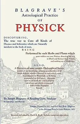 Cover: 9781933303284 | Astrological Practice of Physick | Joseph Blagrave | Taschenbuch