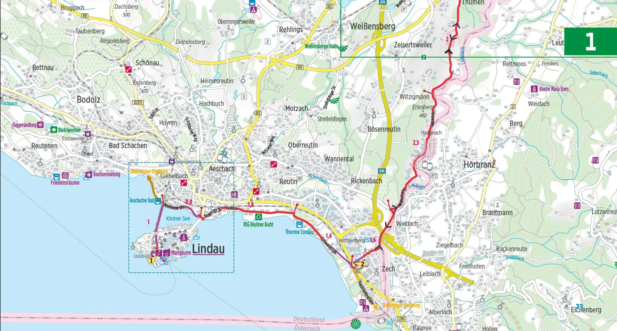 Bild: 9783711103284 | Bodensee-Königssee-Radweg | Esterbauer Verlag | Taschenbuch | 140 S.