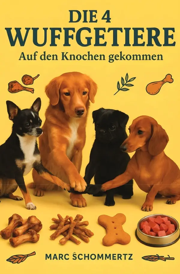 Cover: 9783819733284 | Die 4 Wuffgetiere - Auf den Knochen gekommen | Marc Schommertz | Buch