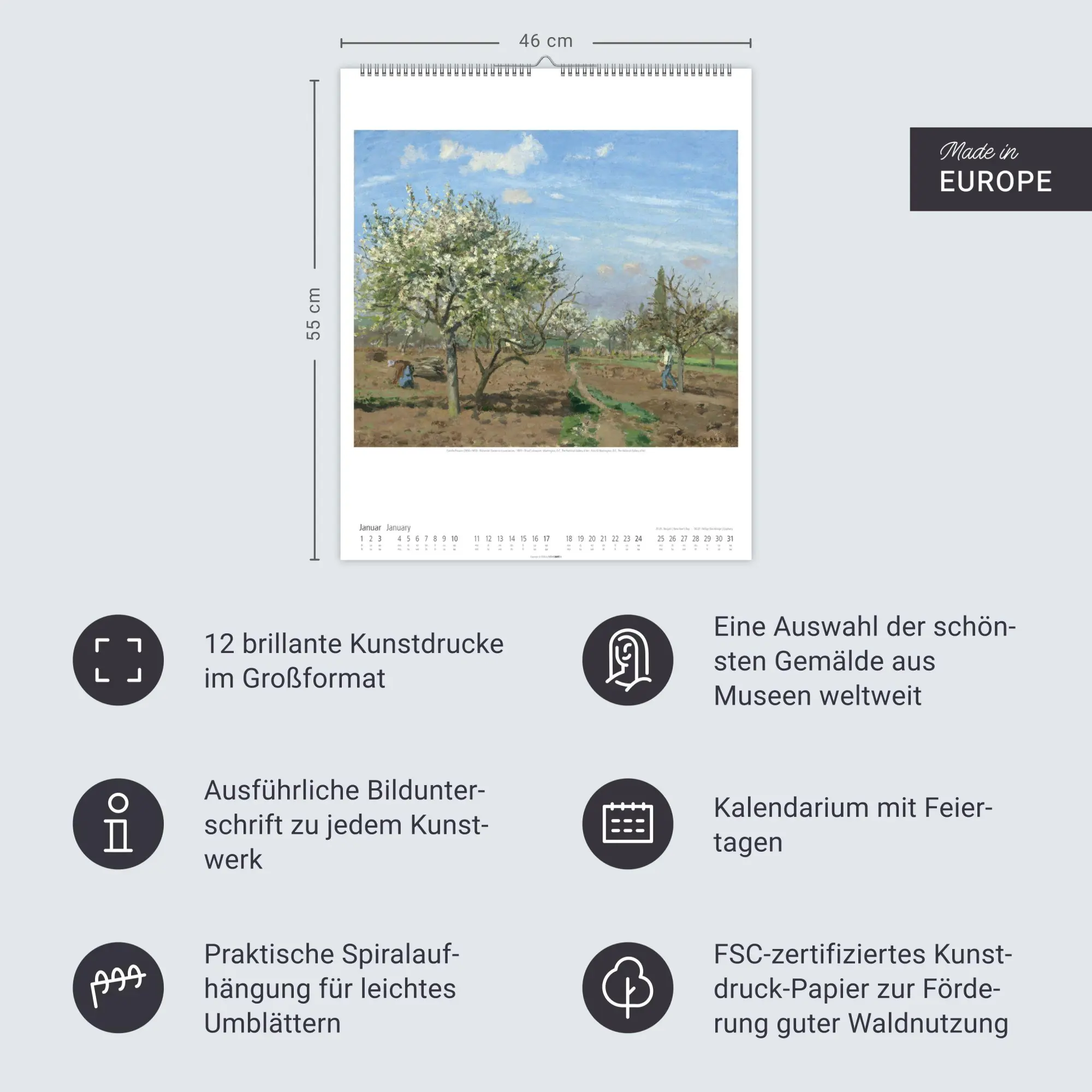 Bild: 9783839903384 | Impressionismus Kalender 2027 | Degas | Kalender | Spiralbindung