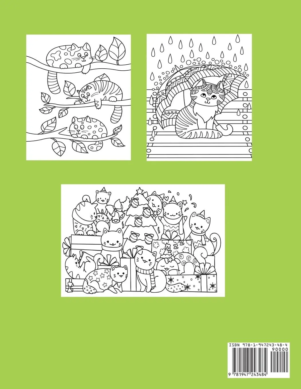 Rückseite: 9781947243484 | Cute Cat Coloring Book | Dylanna Press | Taschenbuch | Englisch | 2018