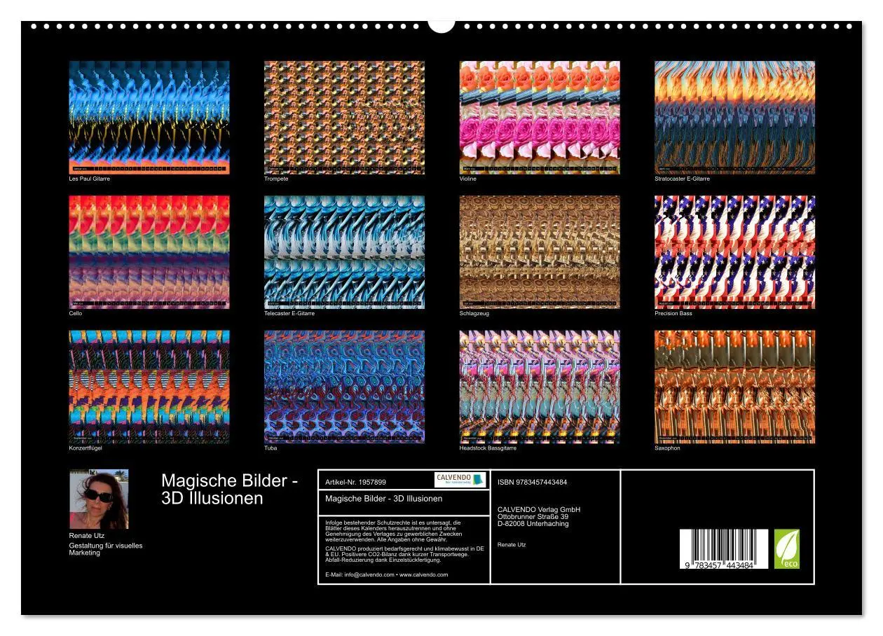 Bild: 9783457443484 | Magische Bilder - 3D Illusionen (hochwertiger Premium Wandkalender...
