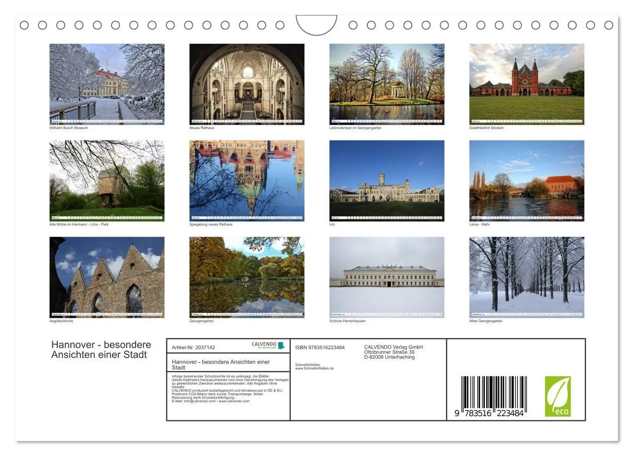 Bild: 9783516223484 | Hannover - besondere Ansichten einer Stadt (Wandkalender 2026 DIN...