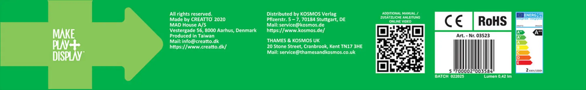 Bild: 5700002003584 | Creatto Drache | Spiel | Deutsch | 2020 | Kosmos Spiele