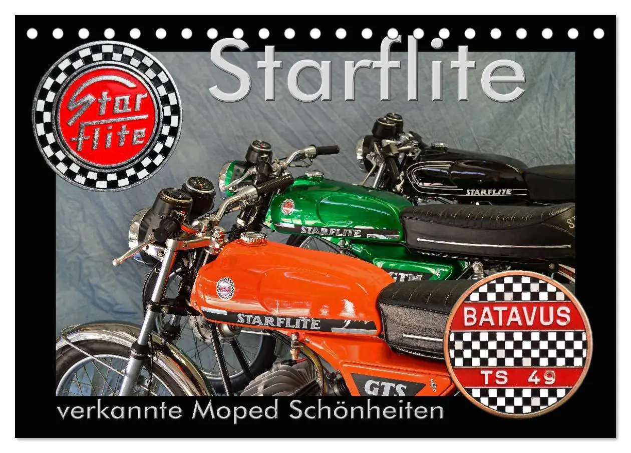 Cover: 9783457673584 | Starflite verkannte Moped Schönheiten (Tischkalender 2026 DIN A5...