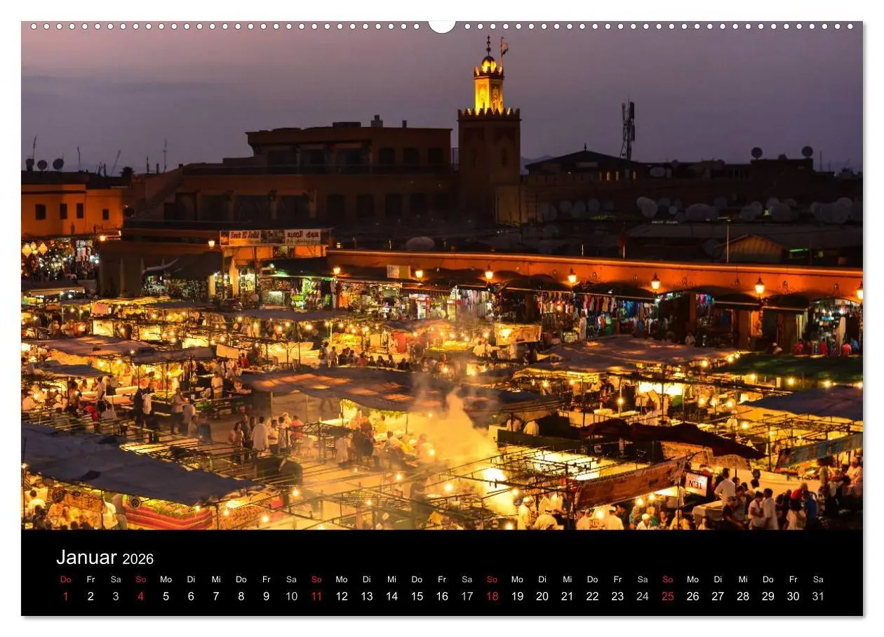 Bild: 9783516213584 | Marokko 2026 (hochwertiger Premium Wandkalender 2026 DIN A2 quer),...