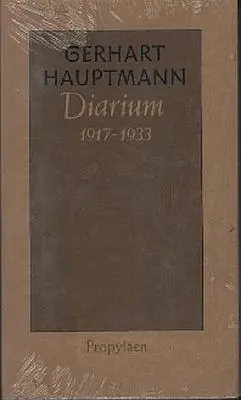 Cover: 9783549053584 | Diarium 1917 bis 1933 | Gerhart Hauptmann | Buch | 336 S. | Deutsch