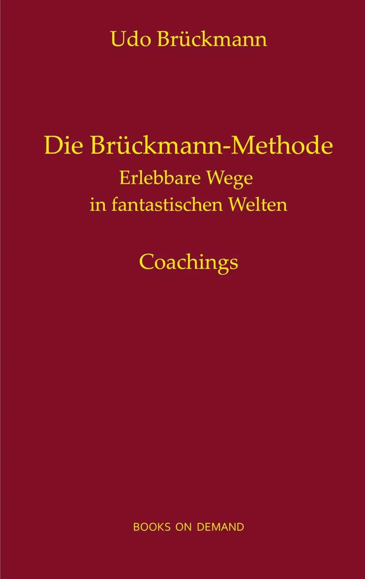 Cover: 9783753443584 | Die Brückmann-Methode | Erlebbare Wege in fantastischen Welten | Buch
