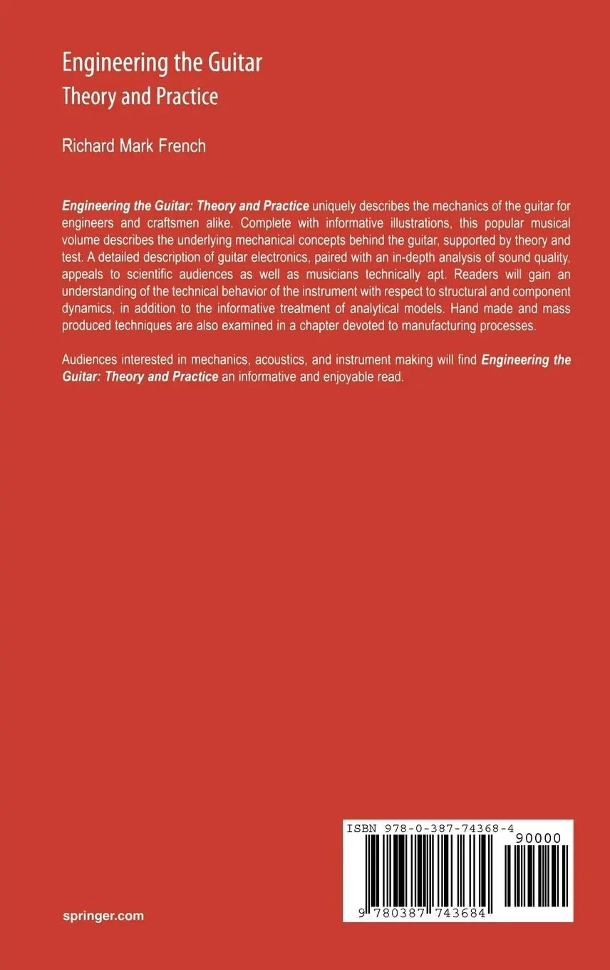 Rückseite: 9780387743684 | Engineering the Guitar | Theory and Practice | Richard Mark French