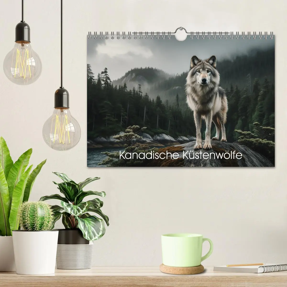 Bild: 9783457353684 | Kanadische Küstenwölfe (Wandkalender 2026 DIN A4 quer), CALVENDO...