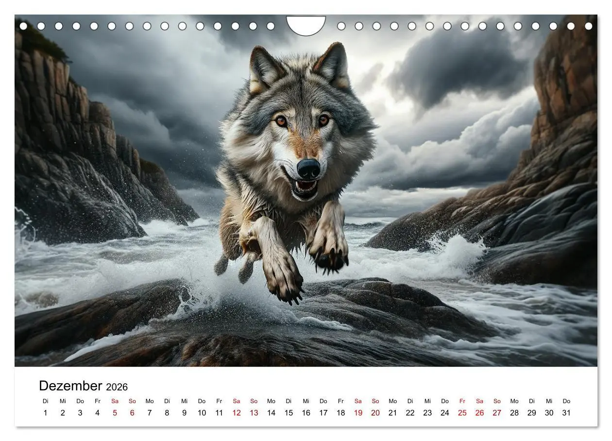 Bild: 9783457353684 | Kanadische Küstenwölfe (Wandkalender 2026 DIN A4 quer), CALVENDO...