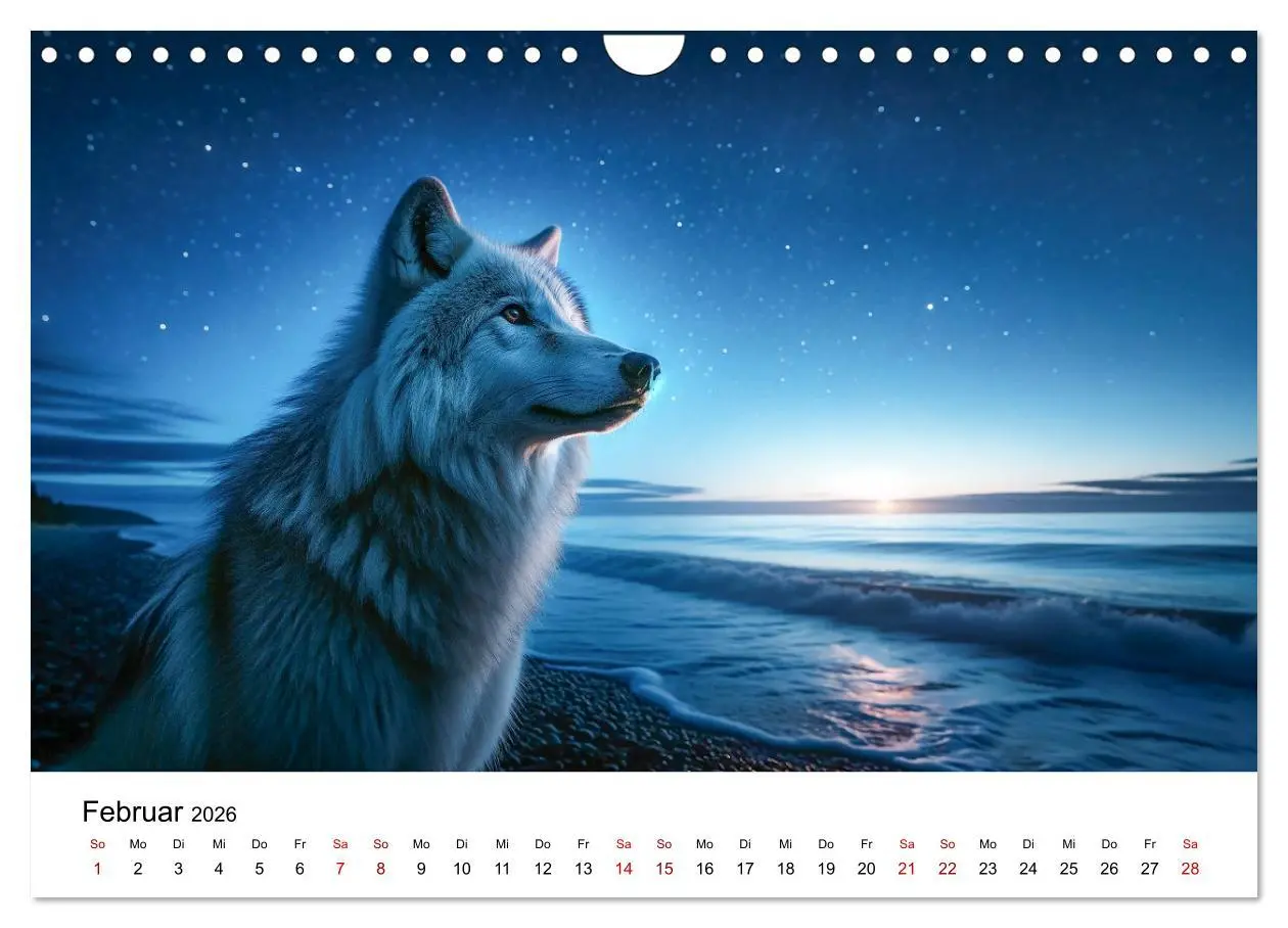 Bild: 9783457353684 | Kanadische Küstenwölfe (Wandkalender 2026 DIN A4 quer), CALVENDO...