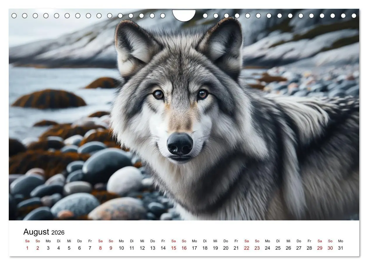 Bild: 9783457353684 | Kanadische Küstenwölfe (Wandkalender 2026 DIN A4 quer), CALVENDO...