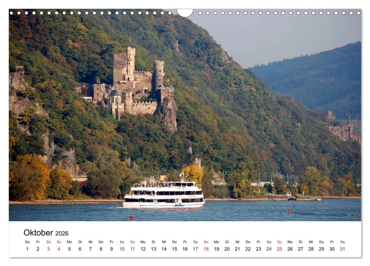 Bild: 9783516063684 | Rhein und Burgen (Wandkalender 2026 DIN A3 quer), CALVENDO...