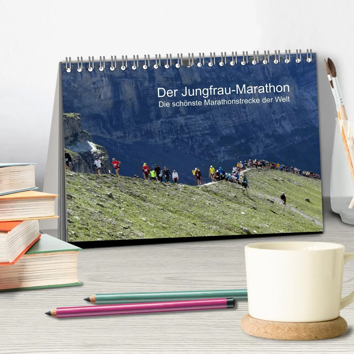 Bild: 9783516203684 | Der Jungfrau-Marathon (Tischkalender 2026 DIN A5 quer), CALVENDO...