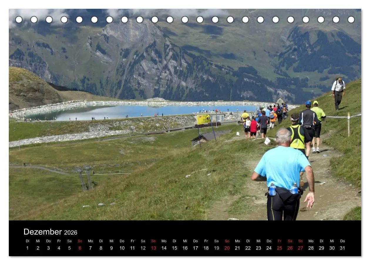 Bild: 9783516203684 | Der Jungfrau-Marathon (Tischkalender 2026 DIN A5 quer), CALVENDO...