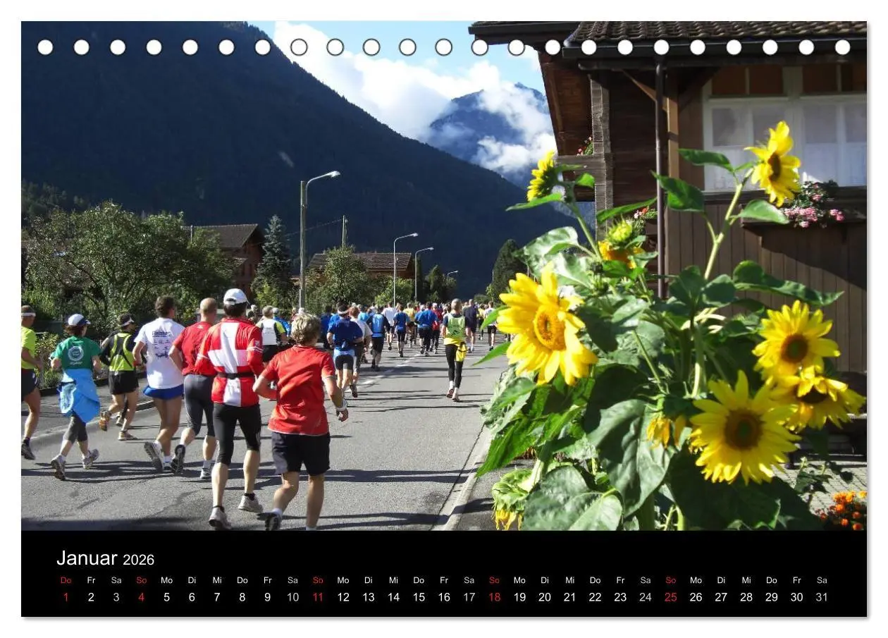 Bild: 9783516203684 | Der Jungfrau-Marathon (Tischkalender 2026 DIN A5 quer), CALVENDO...