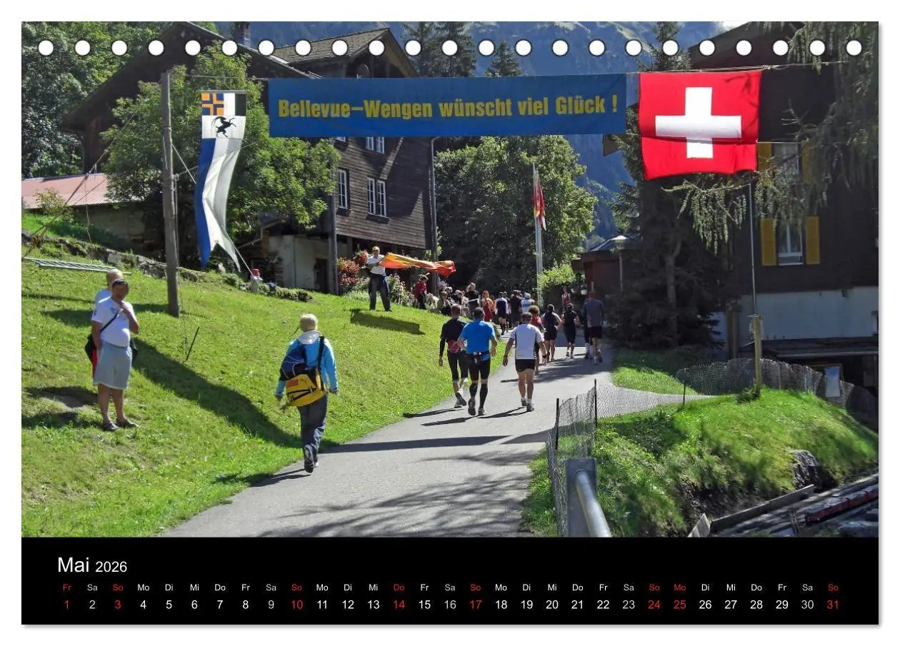 Bild: 9783516203684 | Der Jungfrau-Marathon (Tischkalender 2026 DIN A5 quer), CALVENDO...