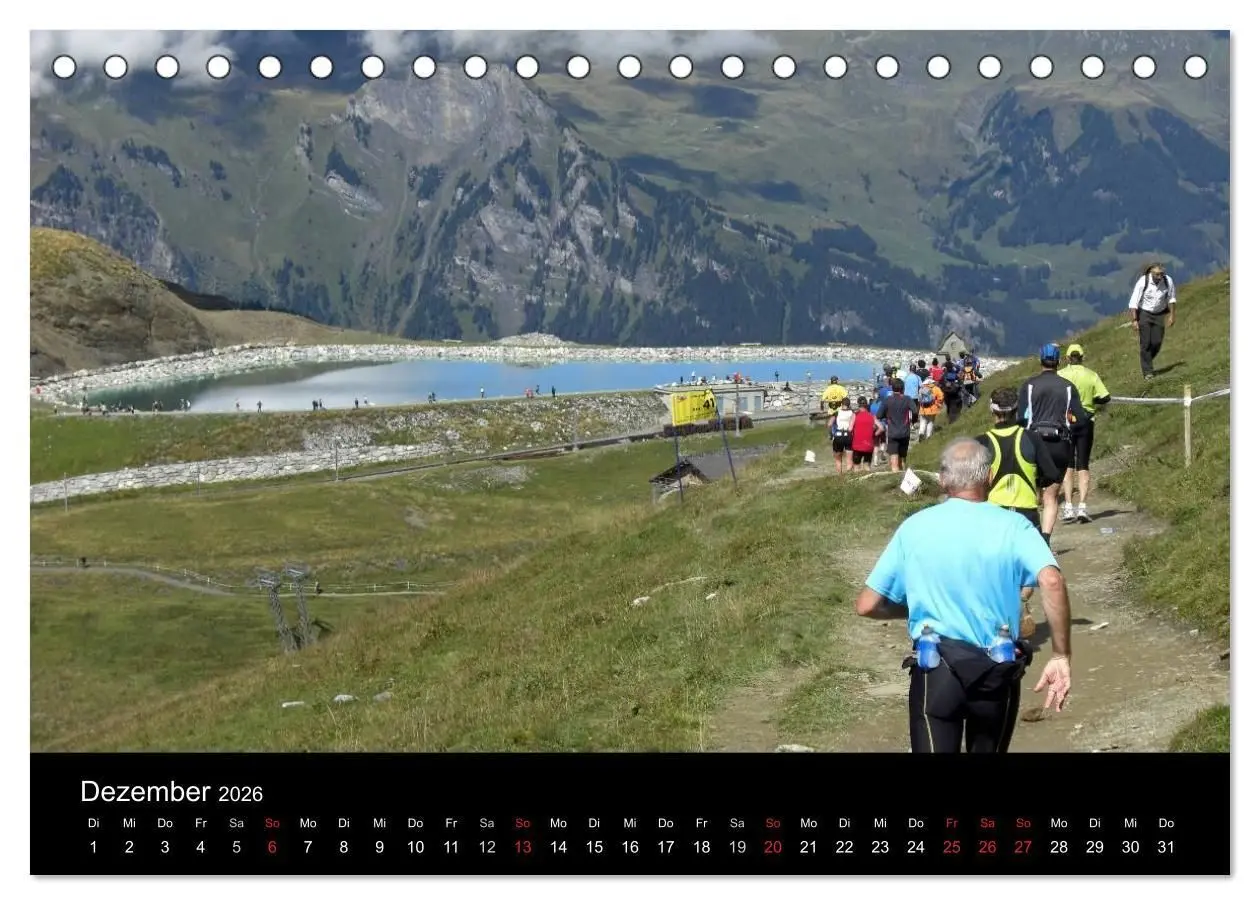 Bild: 9783516203684 | Der Jungfrau-Marathon (Tischkalender 2026 DIN A5 quer), CALVENDO...