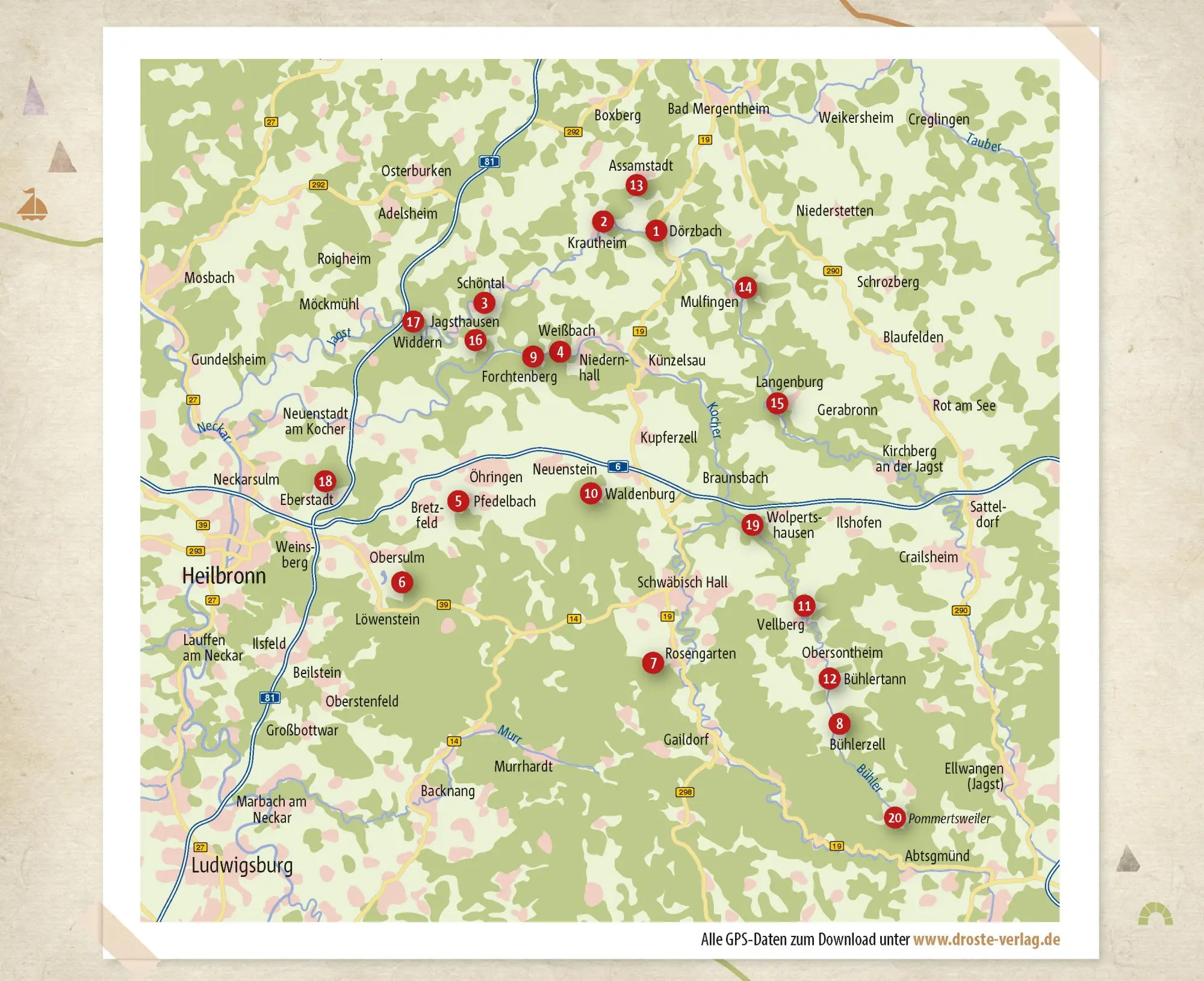 Bild: 9783770023684 | Hohenlohe. Wandern für die Seele | Wohlfühlwege | Kuhnle (u. a.)