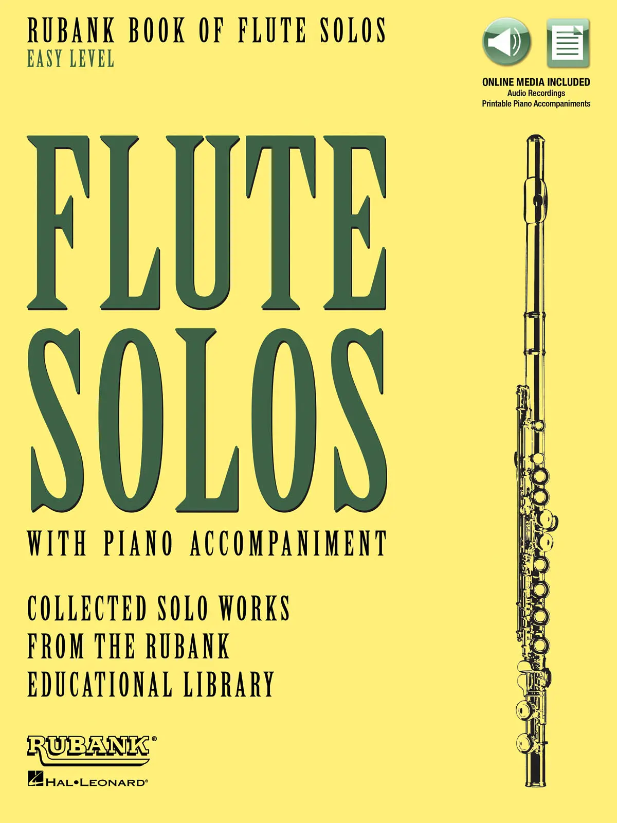 Cover: 888680623784 | Rubank Book of Flute Solos - Easy Level | with Piano Accompaniment