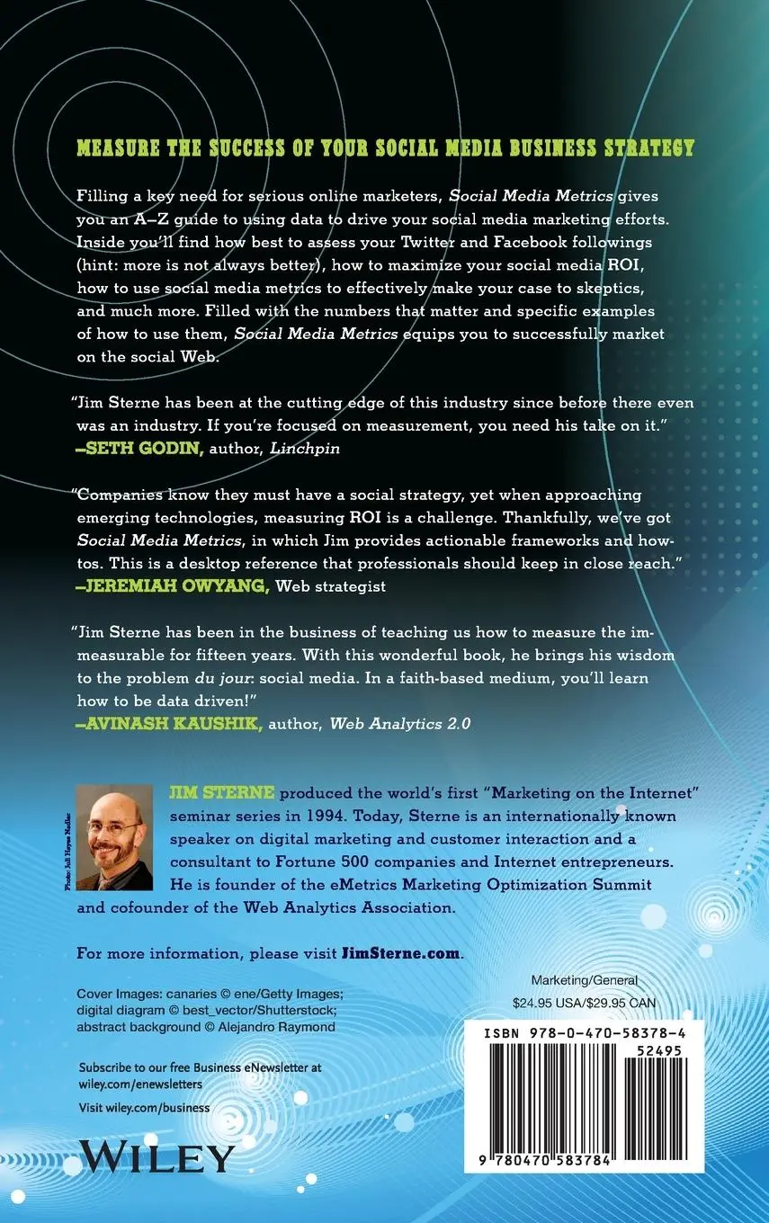Rückseite: 9780470583784 | Social Media Metrics | Jim Sterne | Buch | Englisch | 2010 | Wiley