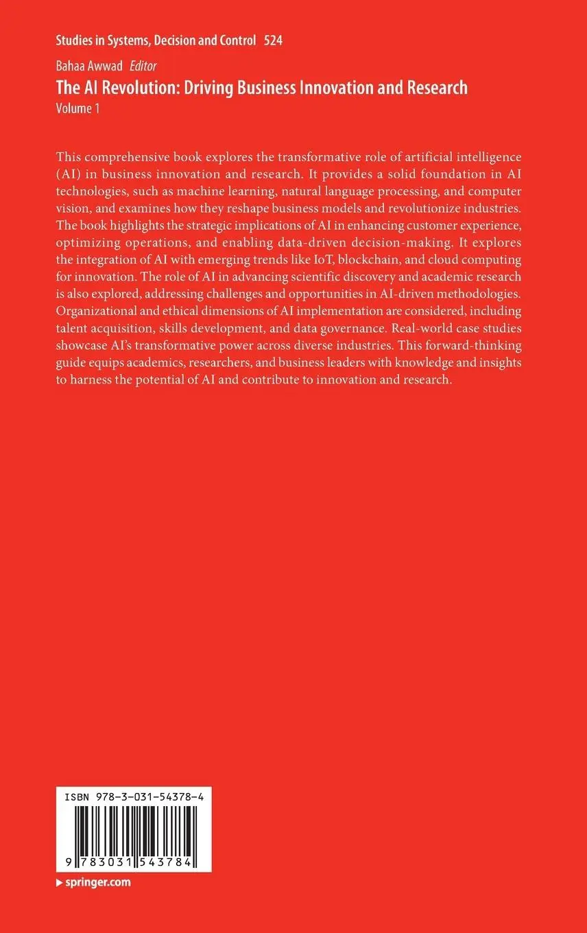 Rückseite: 9783031543784 | The AI Revolution: Driving Business Innovation and Research | Volume 1