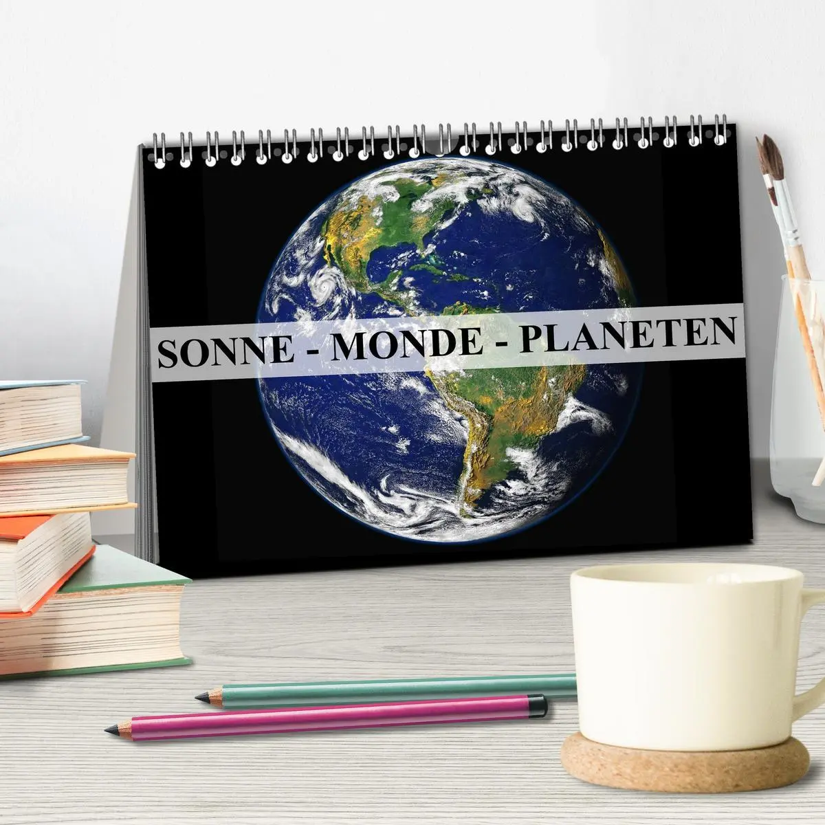 Bild: 9783516053784 | Sonne, Monde und Planeten (Tischkalender 2026 DIN A5 quer),...