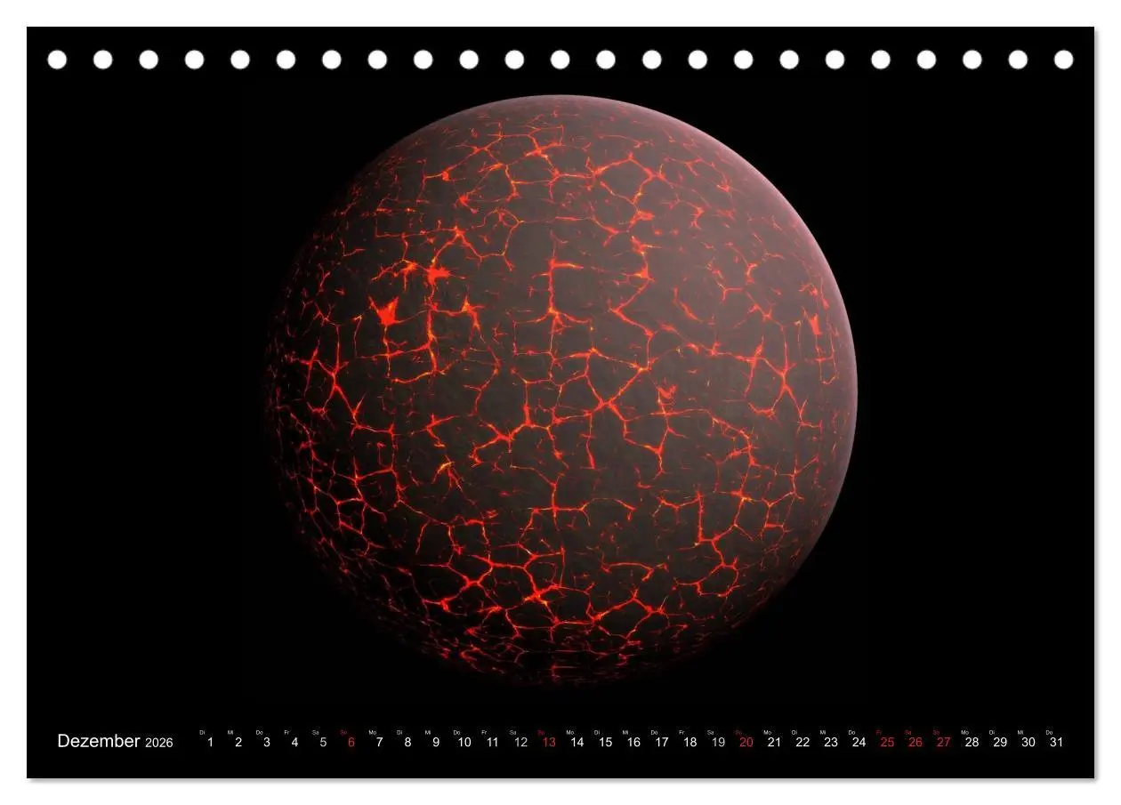 Bild: 9783516053784 | Sonne, Monde und Planeten (Tischkalender 2026 DIN A5 quer),...