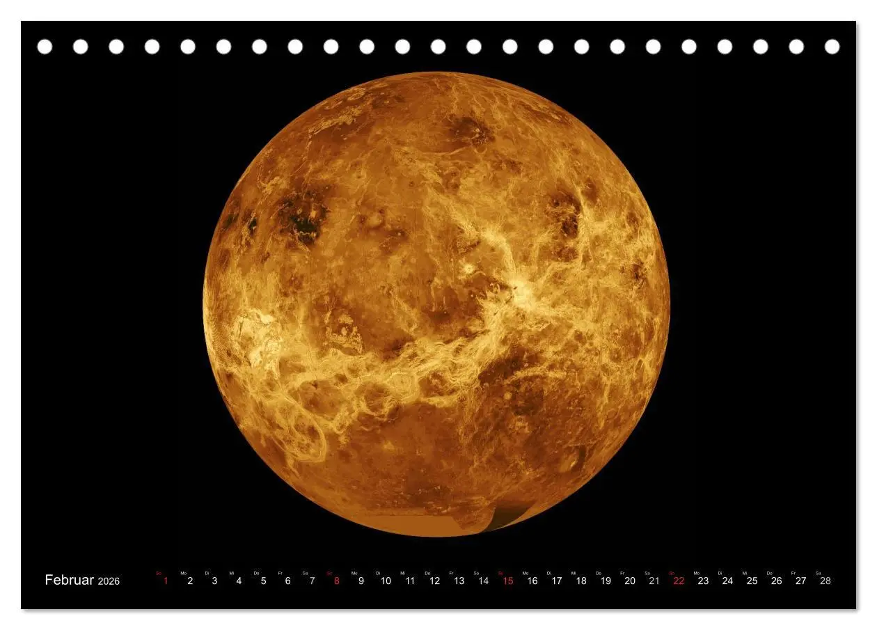 Bild: 9783516053784 | Sonne, Monde und Planeten (Tischkalender 2026 DIN A5 quer),...
