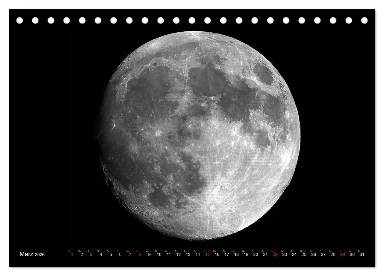 Bild: 9783516053784 | Sonne, Monde und Planeten (Tischkalender 2026 DIN A5 quer),...