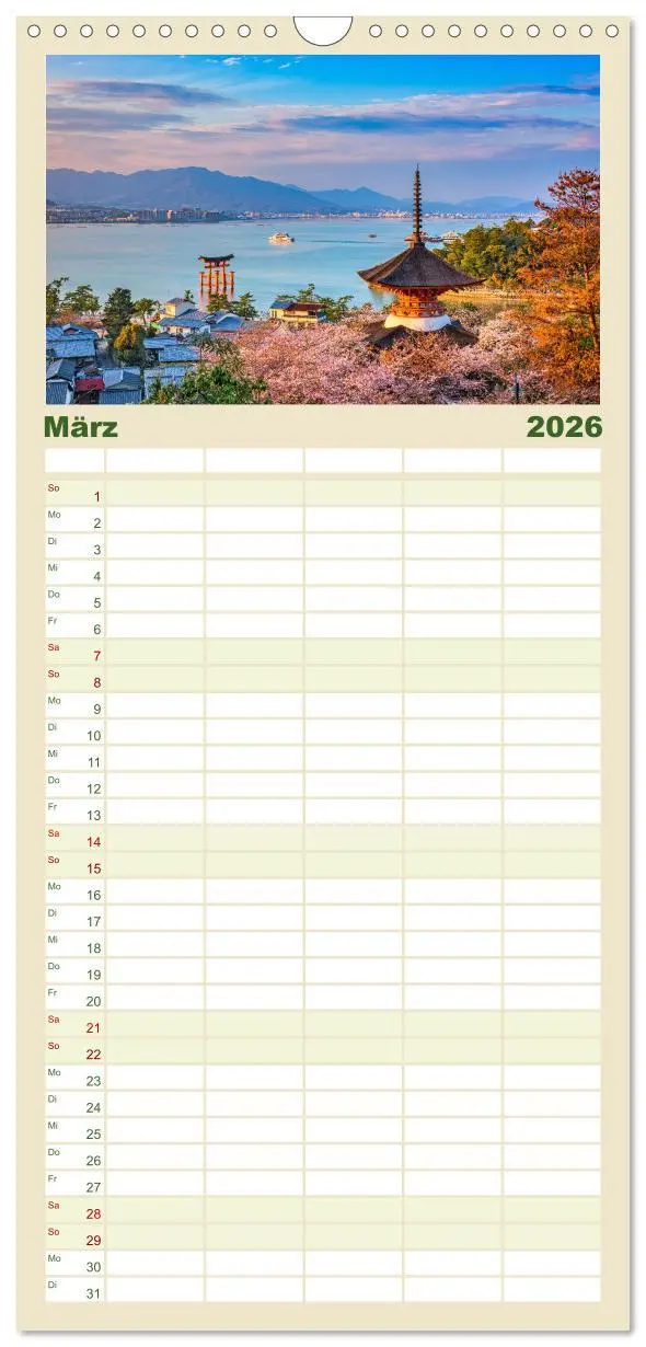 Bild: 9783516503784 | Familienplaner 2026 - Japan - Im Land der aufgehenden Sonne. mit 5...