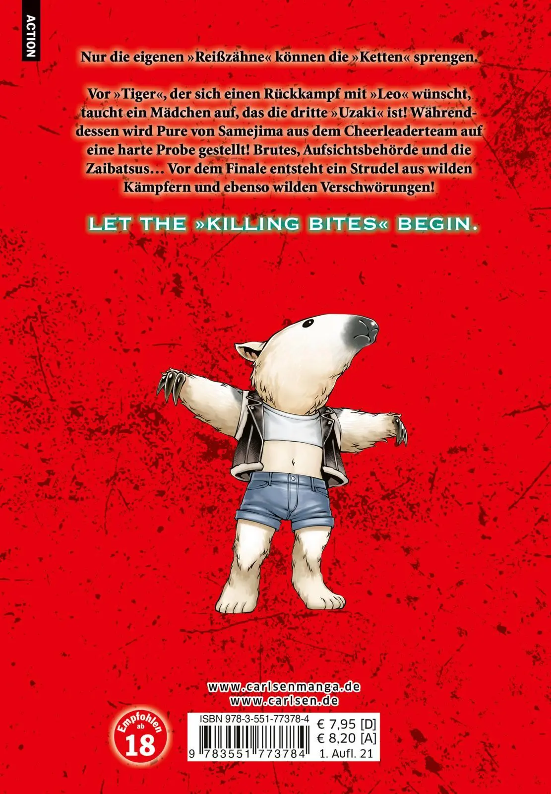 Rückseite: 9783551773784 | Killing Bites 14 | Blutige Fantasy-Action um animalische Killer!