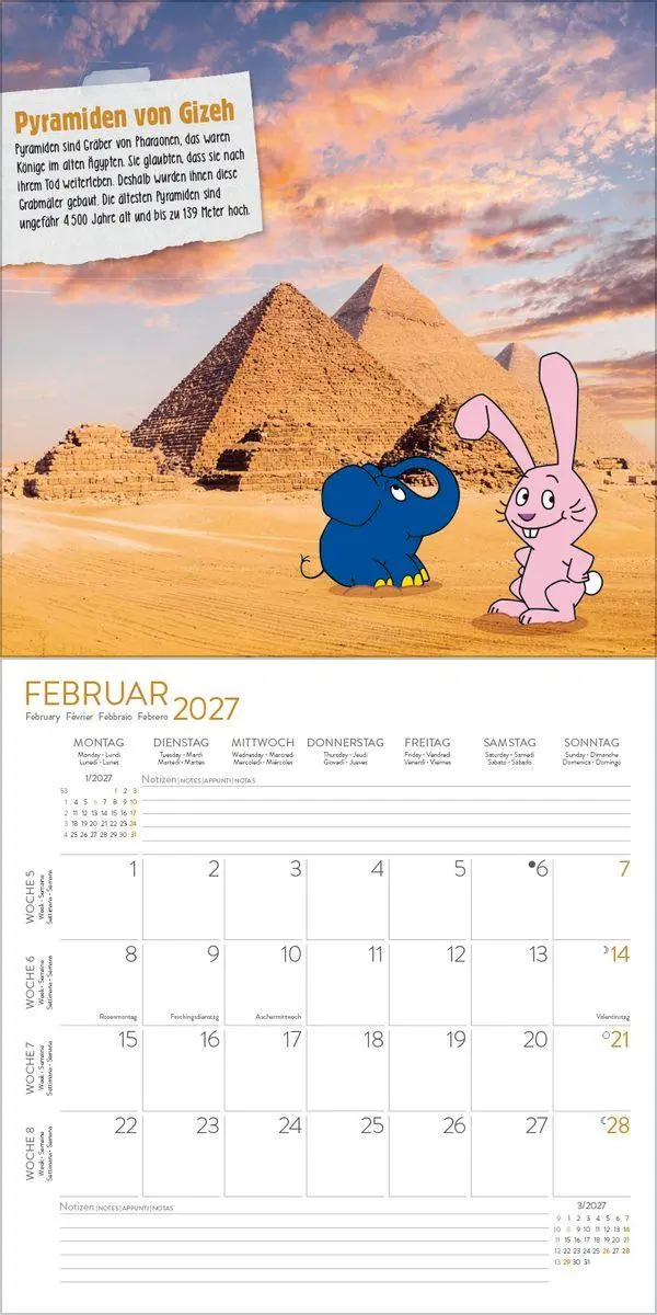 Bild: 9783819303784 | Der Blaue Elefant auf Reisen 2027 | Verlag Korsch | Kalender | 13 S.
