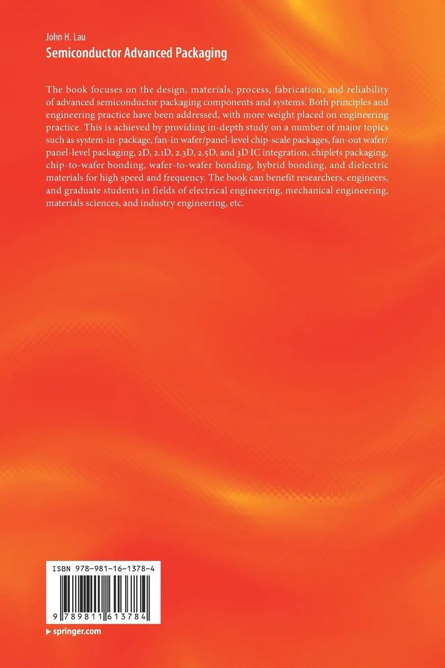 Rückseite: 9789811613784 | Semiconductor Advanced Packaging | John H. Lau | Taschenbuch | xxii