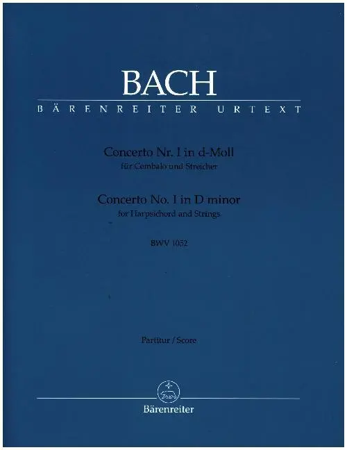 Cover: 9790006493784 | Concerto Nr. I für Cembalo und Streicher d-Moll BWV 1052, Partitur
