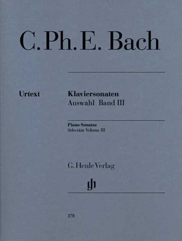 Cover: 9790201803784 | Carl Philipp Emanuel Bach - Klaviersonaten, Auswahl, Band III. Bd.3